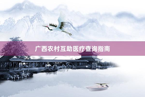 广西农村互助医疗查询指南